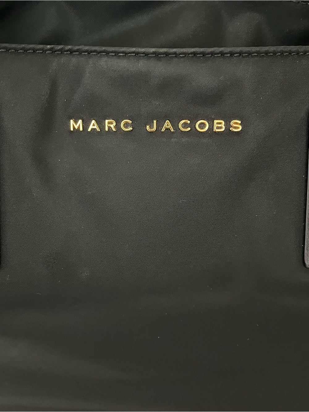 Marc Jacobs Black Nylon Large Tote with Gold Logo - Picture 3 of 14